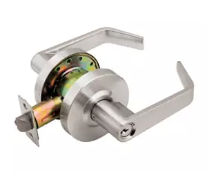 Halsco Grade 1 ML Series lever lock set — satin chrome finish