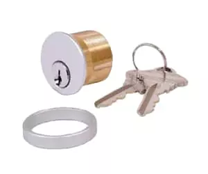 Mortise cylinder — multiple keyways and finishes